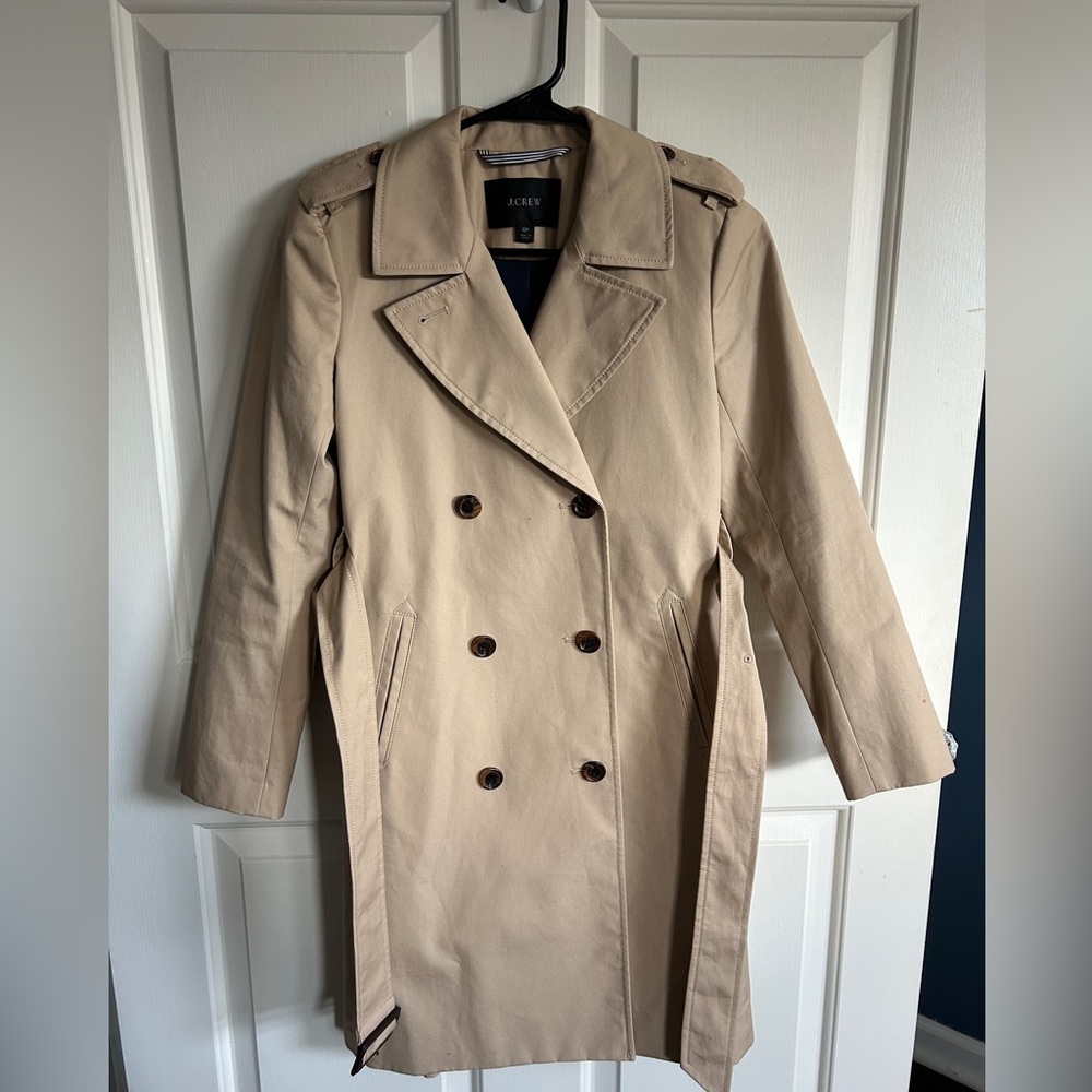 J. Crew Icon Trench Coat 0P - Picture 3 of 6